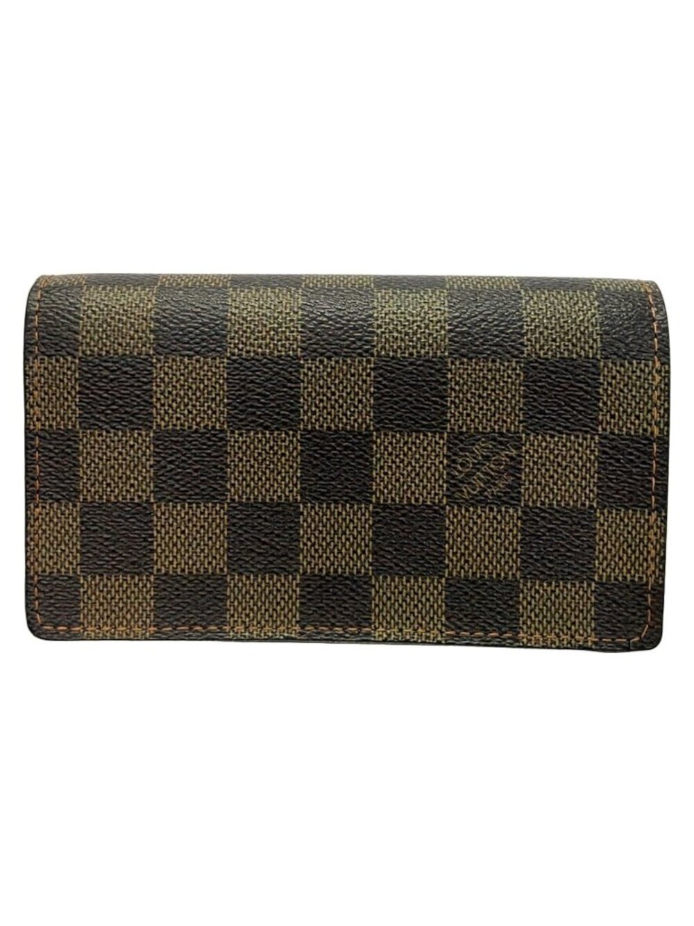 Louis Vuitton Bifold Wallet Damier Porte Monnaie Billets Tresor Ebene Leather
